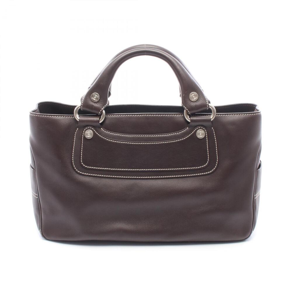 Celine Boogie Bag Handbag Leather Brown